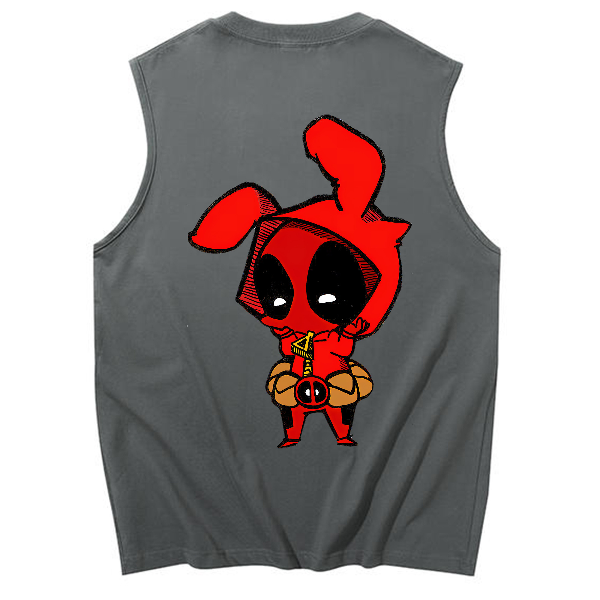 （画像用） Deadpool デッドプール コットン100％タンクトップ（背面プリント）